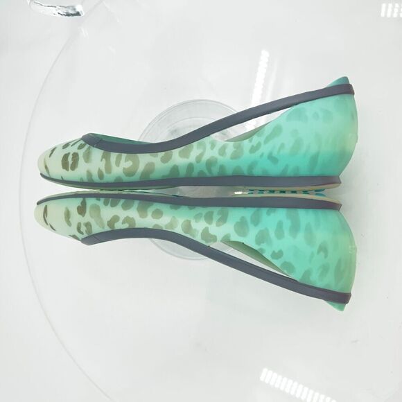 CROCS Womens Rio Ballet Flat Size 9 Leopard Fade Rubber Pointed Slip On Shoe - Picture 9 of 12